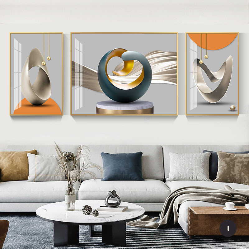 Modern Abstract Aesthetics Wall Art Fine Art Canvas Prints Surreal Pictures For Luxury Living Room Luxury Home Office Interiors Set of 3pcs