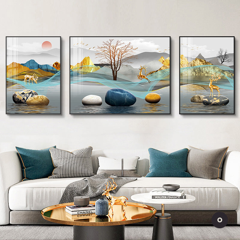 Modern Abstract Aesthetics Wall Art Fine Art Canvas Prints Surreal Pictures For Luxury Living Room Luxury Home Office Interiors Set of 3pcs