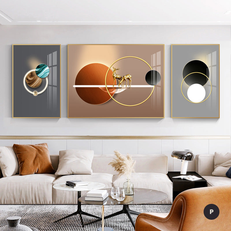 Modern Abstract Aesthetics Wall Art Fine Art Canvas Prints Surreal Pictures For Luxury Living Room Luxury Home Office Interiors Set of 3pcs