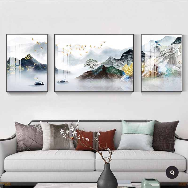 Modern Abstract Aesthetics Wall Art Fine Art Canvas Prints Surreal Pictures For Luxury Living Room Luxury Home Office Interiors Set of 3pcs