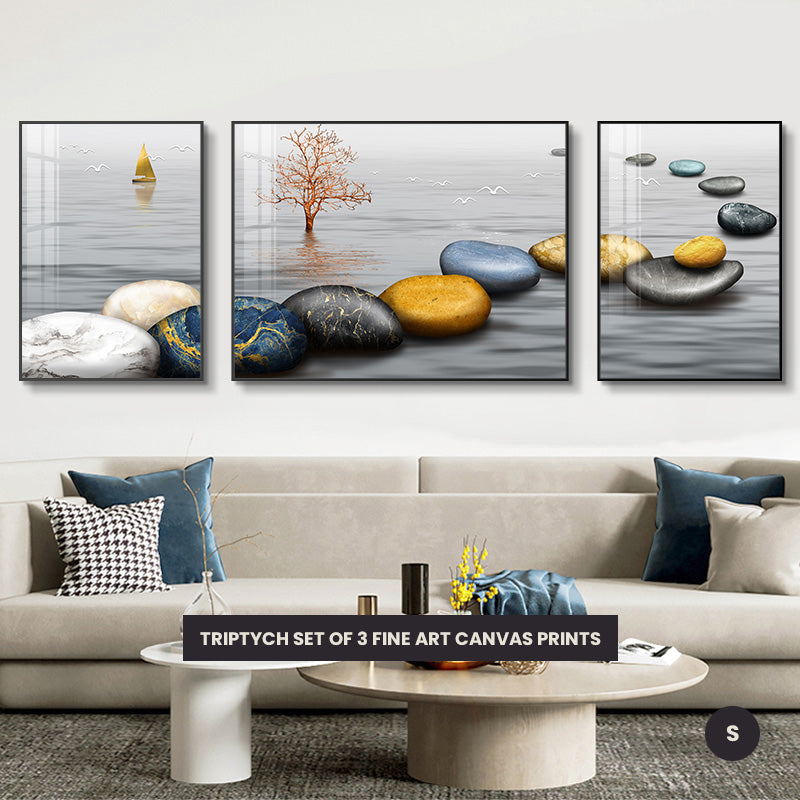 Modern Abstract Aesthetics Wall Art Fine Art Canvas Prints Surreal Pictures For Luxury Living Room Luxury Home Office Interiors Set of 3pcs