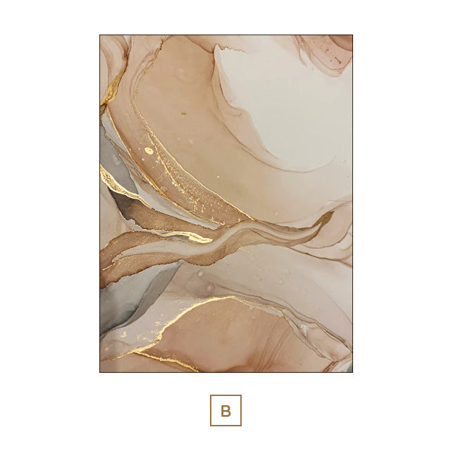 Modern Abstract Beige Marble Print Wall Art Fine Art Canvas Prints Fashion Pictures For Living Room Dining Room Bedroom Nordic Style Home Decoration