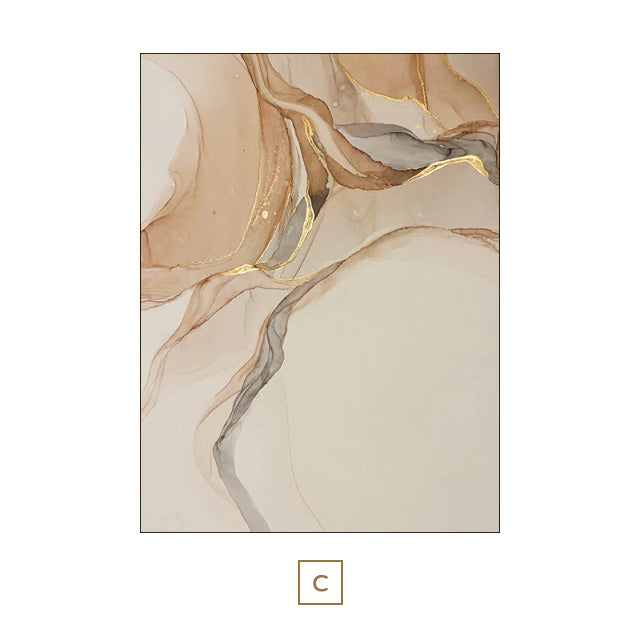 Modern Abstract Beige Marble Print Wall Art Fine Art Canvas Prints Fashion Pictures For Living Room Dining Room Bedroom Nordic Style Home Decoration