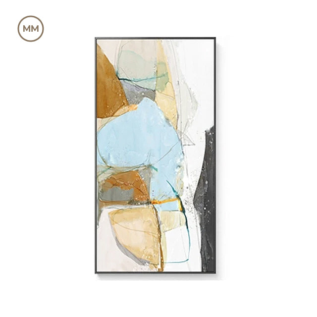 Modern Nordic Abstract Elements Vertical Format Wall Art Fine Art Canvas Prints Wide Format Pictures For Entrance Hallway Living Room Home Office Decor