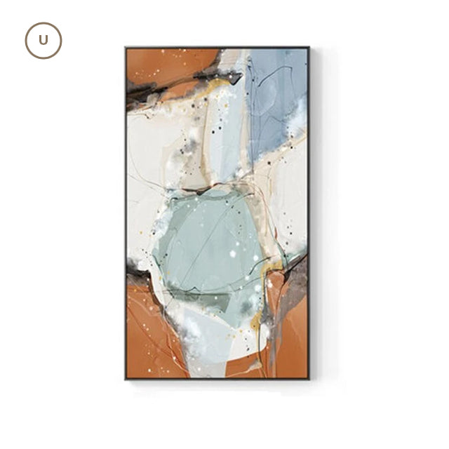 Modern Nordic Abstract Elements Vertical Format Wall Art Fine Art Canvas Prints Wide Format Pictures For Entrance Hallway Living Room Home Office Decor