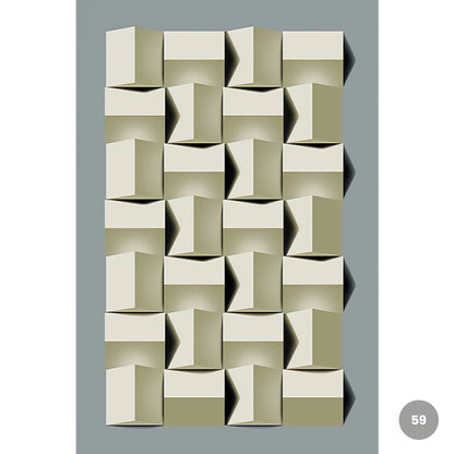 Modern Aesthetics Abstract Geometric Wall Art Fine Art Canvas Prints Pictures For Loft Apartment Living Room Dining Room Luxury Home Office Interiors