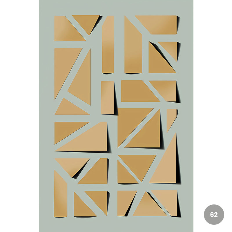 Modern Aesthetics Abstract Geometric Wall Art Fine Art Canvas Prints Pictures For Loft Apartment Living Room Dining Room Luxury Home Office Interiors