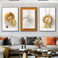 Modern Aesthetics Auspicious Abstract Wall Art Fine Art Canvas Prints Pictures For Luxury Apartment Entrance Hallway Home Office Foyer Art Decor