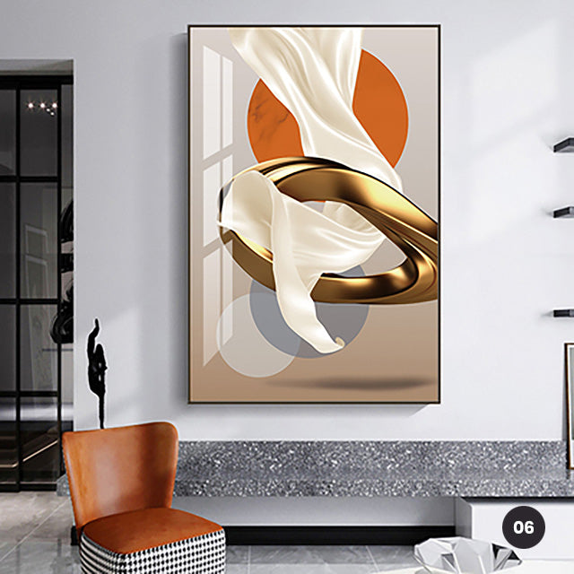 Modern Aesthetics Flowing Abstract Wall Art Fine Art Canvas Prints Surreal Pictures For Luxury Loft Living Room Dining Room Home Office Decor