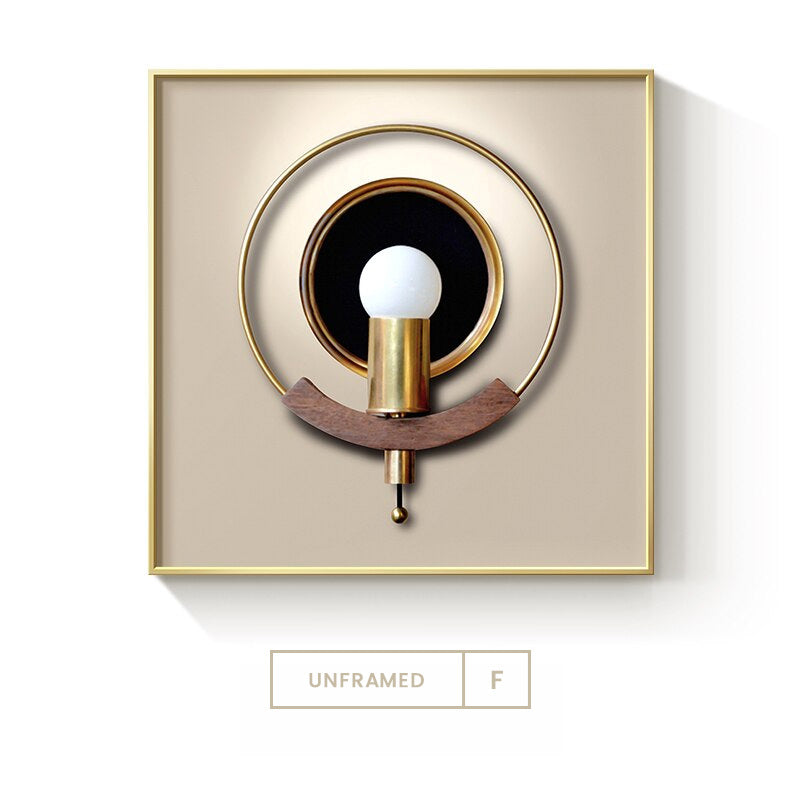 Light Luxury Modern Aesthetics Wall Art Fine Art Canvas Prints Square Format Abstract Pictures For Living Room Dining Room Home Office Decor