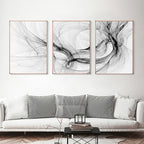 Modern Minimalist Design Black White Abstract Wall Art Fine Art Canvas Prints Pictures For Luxury Loft Living Room Nordic Home Office Interior Decor