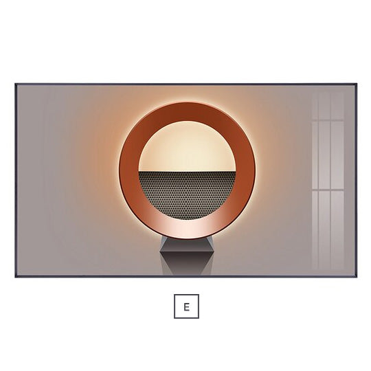Modern Abstract Architectural Interior Wall Adornment Fine Art Canvas Prints Pictures For Luxury Living Room Dining Room Home Office Interior Decor