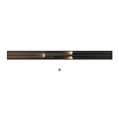 Modern Abstract Lighting Aesthetics Wall Art Fine Art Wide Format Canvas Prints Vertical Format Slim Strip Pictures For Luxury Loft Living Room