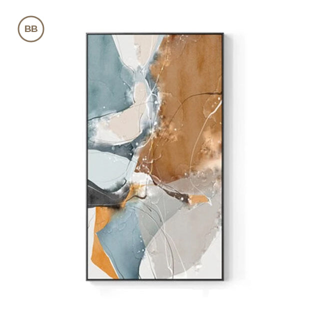 Modern Nordic Abstract Elements Vertical Format Wall Art Fine Art Canvas Prints Wide Format Pictures For Entrance Hallway Living Room Home Office Decor