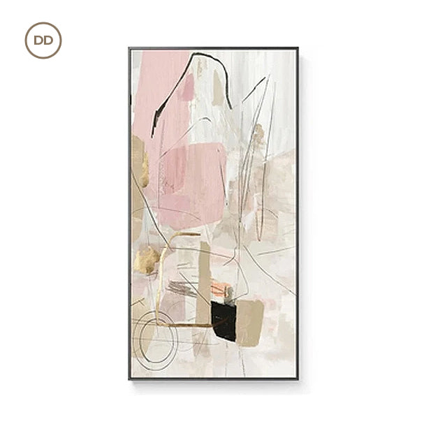 Modern Nordic Abstract Elements Vertical Format Wall Art Fine Art Canvas Prints Wide Format Pictures For Entrance Hallway Living Room Home Office Decor