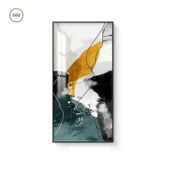 Modern Nordic Abstract Elements Vertical Format Wall Art Fine Art Canvas Prints Wide Format Pictures For Entrance Hallway Living Room Home Office Decor