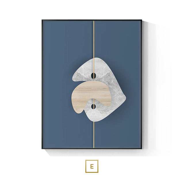 Modern Aesthetics Abstract Golden Pearl Moon Wall Art Fine Art Canvas Print Flowing Pendant Pictures For Luxury Living Room Bedroom Art Decor
