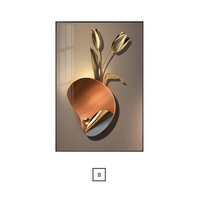 Modern Bohemian Aesthetics Abstract Botanical Wall Art Fine Art Canvas Prints Minimalist Pictures For Luxury Living Room Home Office Interior Decor