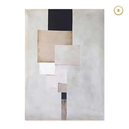 Modern Geometric Abstract Wall Art Fine Art Canvas Giclee Prints Contemporary Pictures For Living Room Bedroom Loft Apartment Home Office Interior Decor