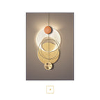 Neutral Chic Modern Aesthetics Sun Moon Wall Art Fine Art Canvas Prints Modern Pictures For Luxury Apartment Living Room Home Office Decor