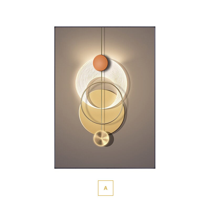 Neutral Chic Modern Aesthetics Sun Moon Wall Art Fine Art Canvas Prints Modern Pictures For Luxury Apartment Living Room Home Office Decor