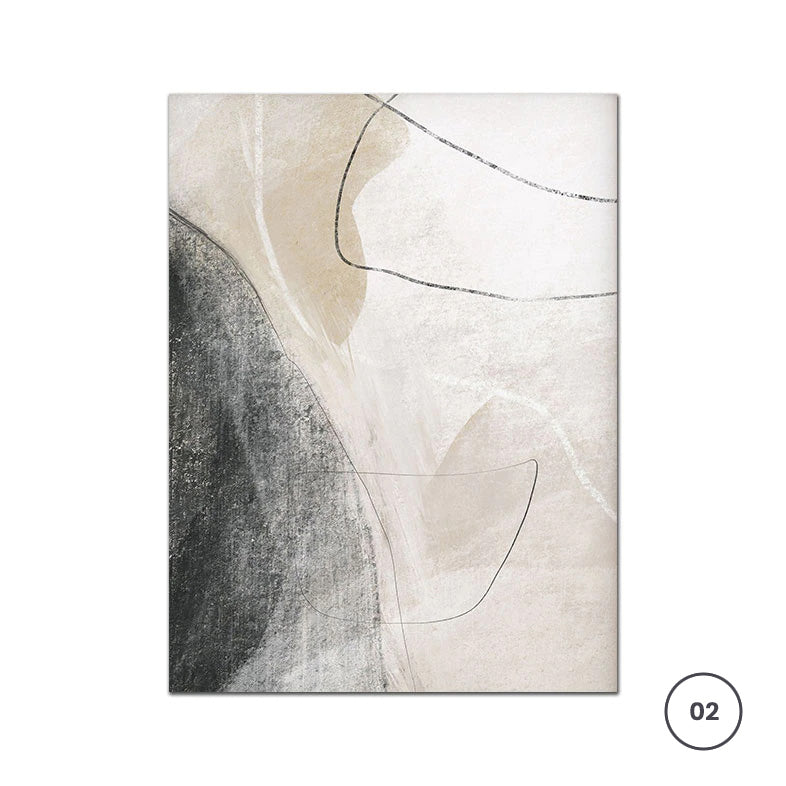 Neutral Faded Hues Beige Black Gray Wall Art Fine Art Canvas Prints Nordic Abstract Pictures For Living Room Dining Room Home Office Decor
