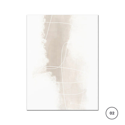 Neutral Faded Hues White Gray Minimalist Abstract Wall Art Fine Art Canvas Prints Pictures For Contemporary Home Office Decor