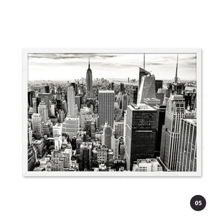 New York USA City Map Black White Travel Posters Wall Art Fine Art Can ...
