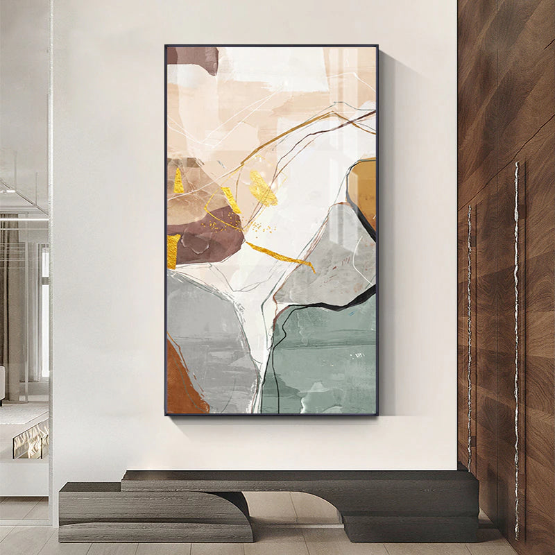 Nordic Abstract Geomorphic Neutral Colors Wall Art Fine Art Canvas Prints Pictures For Modern Living Room Dining Room Home Office Art Decor
