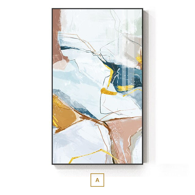Nordic Abstract Geomorphic Neutral Colors Wall Art Fine Art Canvas Prints Pictures For Modern Living Room Dining Room Home Office Art Decor