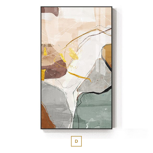 Nordic Abstract Geomorphic Neutral Colors Wall Art Fine Art Canvas Prints Pictures For Modern Living Room Dining Room Home Office Art Decor