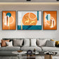 Nordic Abstract Circle Of Light Auspicious Flowing Landscape Wall Art Fine Art Canvas Prints Pictures For Luxury Living Room Dining Room Wall Decor (Set of 3)