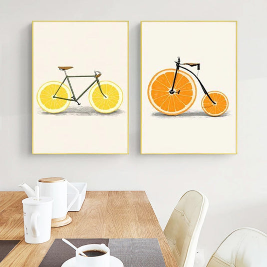 Yellow Funny Kitchen Quotes Prints Egg Beater Nordic Home Decor Poster  Prints Wall Art Canvas Painting