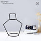 Nordic Line Art Minimalist Iron Frame Tabletop Vase For Kitchen Living Room Table Simple Modern Decoration Scandinavian Home Interior Styling
