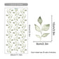 Bohemian Leaf Sprigs Wall Decals Removable PVC Vinyl Wall Stickers For Living Room Dining Room Bedroom Creative DIY Home Decor