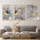 Black Gray Golden Liquid Marble Wall Art Fine Art Canvas Prints Modern Abstract Light Luxury Pictures For Living Room Home Office Decor