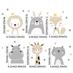 Cute Woodland Animals Cartoon Wall Stickers For Kid's Room Removable PVC Vinyl Wall Decals Light Switch Wall Stickers Creative DIY Home Decor