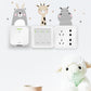 Cute Woodland Animals Cartoon Wall Stickers For Kid's Room Removable PVC Vinyl Wall Decals Light Switch Wall Stickers Creative DIY Home Decor