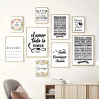 Inspirational Spanish Words Wall Art Fine Art Canvas Prints Buenas Noches Quotation Poster Pictures For Bedroom Living Room Cafe Kitchen Decor