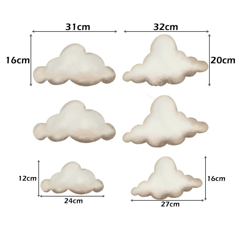 Pink Balloon Cloud Bunnies Vinyl Wall Decals Removable PVC Stickers For Nursery Room Decor Kindergarten Creative DIY Home Children's Room Decor