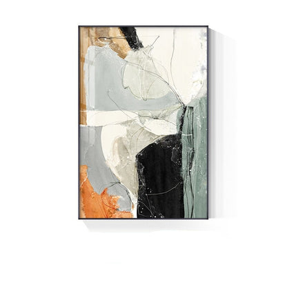 Neutral Colors Nordic Geomorphic Abstract Wall Art Fine Art Canvas Prints Modern Pictures For Luxury Apartment Living Room Home Office Wall Decor