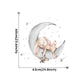 Star Swing Bunny Balloon Wall Decals Removable PVC Vinyl Wall Stickers For Children's Room Nursery Decor Creative DIY Kid's Room Wall Decoration