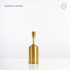 Trending Elegant Golden Metal Candle Stands For Living Room Table Sideboard Fireplace Mantelpiece Wedding Decoration Candlesticks Nordic Home Decor