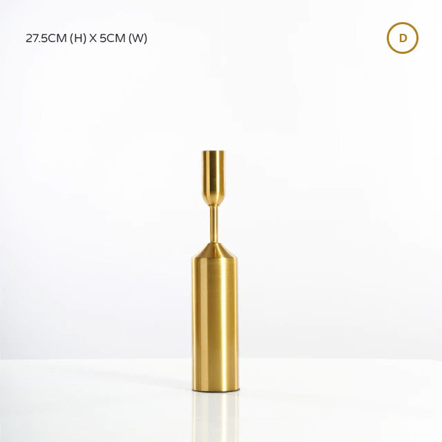 Trending Elegant Golden Metal Candle Stands For Living Room Table Sideboard Fireplace Mantelpiece Wedding Decoration Candlesticks Nordic Home Decor