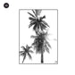 Tropical Island Palm Trees Deserted Beach Landscape Wall Art Fine Art Canvas Prints Black White Inspirational Posters For Living Room Bedroom Wall Art Decor