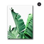 Tropical Palm Leaves Catching The Breeze Botanical Wall Art Nordic Style Fine Art Canvas Prints For Living Room Dining Room Modern Home Decor