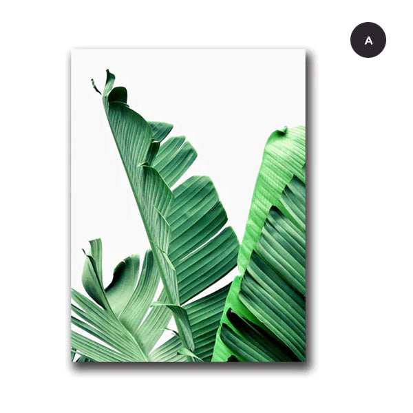 Tropical Palm Leaves Catching The Breeze Botanical Wall Art Nordic Style Fine Art Canvas Prints For Living Room Dining Room Modern Home Decor