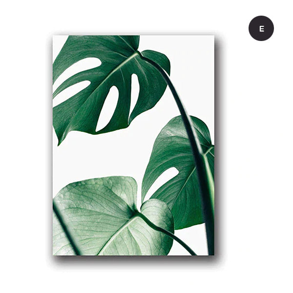 Tropical Palm Leaves Catching The Breeze Botanical Wall Art Nordic Style Fine Art Canvas Prints For Living Room Dining Room Modern Home Decor