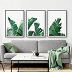 Tropical Palm Leaves Catching The Breeze Botanical Wall Art Nordic Style Fine Art Canvas Prints For Living Room Dining Room Modern Home Decor