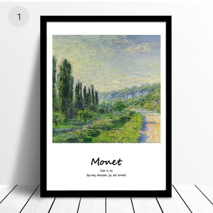 Monet Classic Paintings Famous Artists Series Fine Art Canvas Prints With Artists Own Quotes Quintessential Art For Modern Home Interior Decor